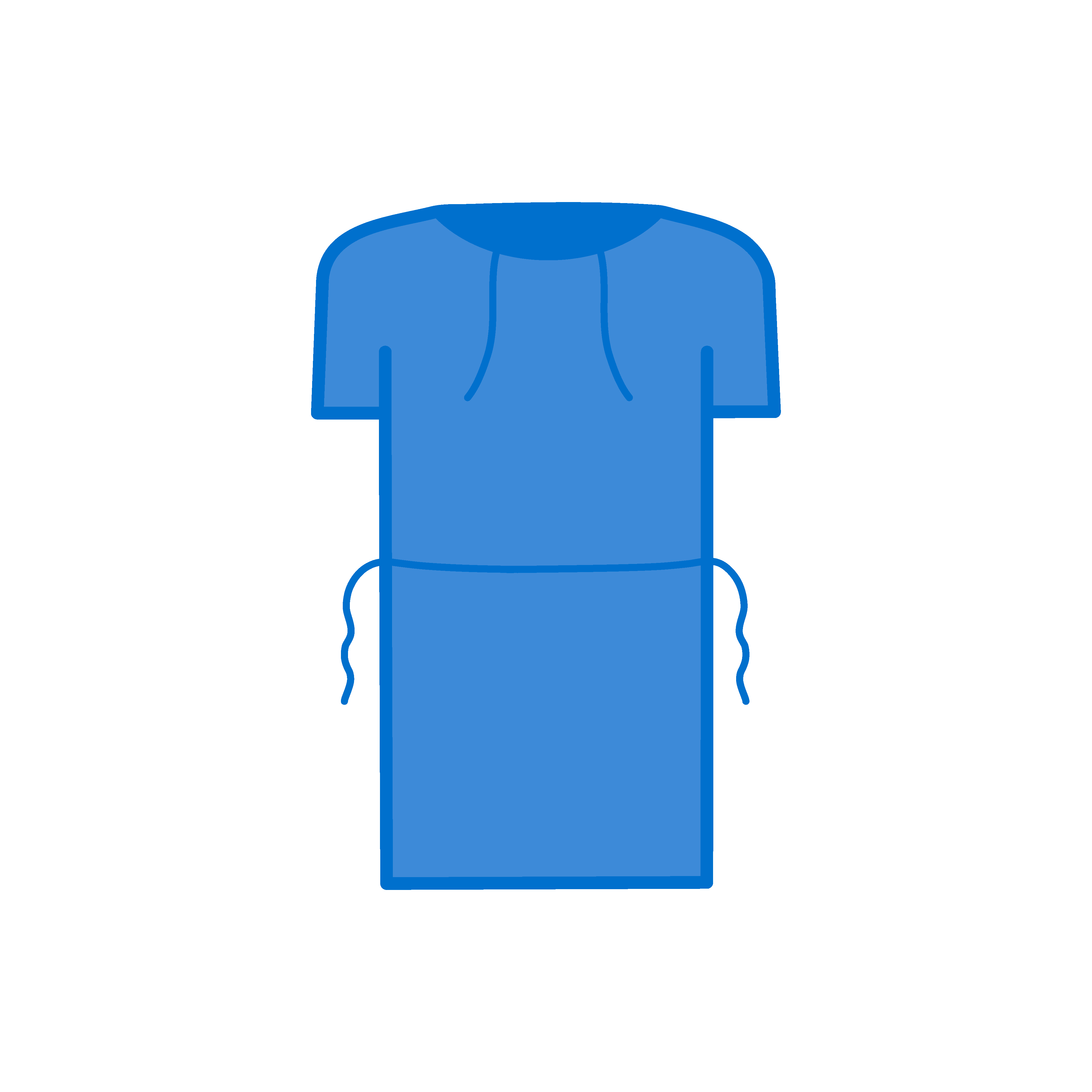 Bata para Paciente con Cintas de Amarre